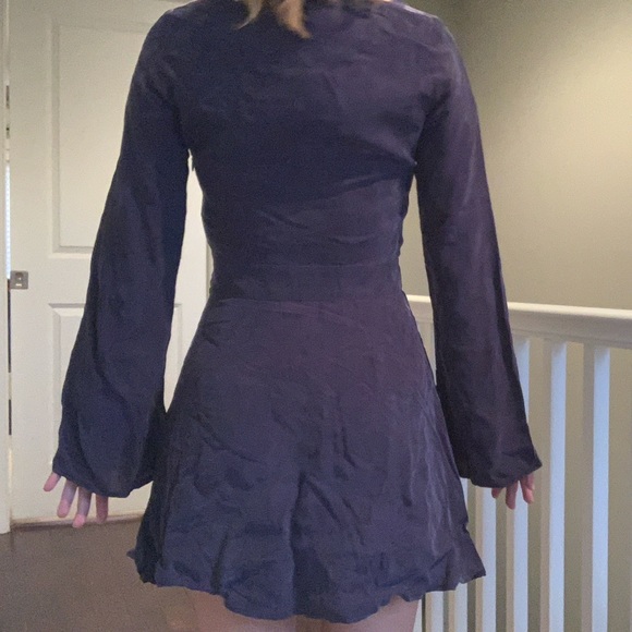 Line & Dot navy mini dress - Picture 4 of 5